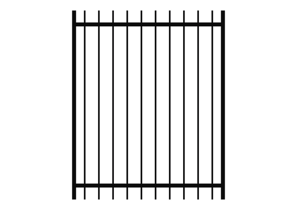 1200 x 970 - Aluminium Blade Pool Gate (50 x 10)