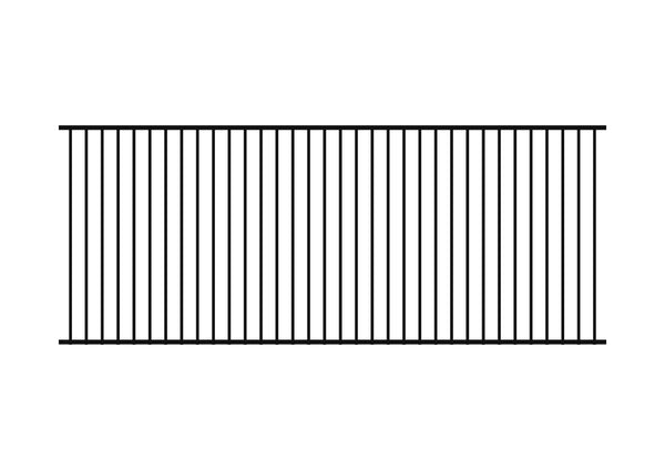 1200 x 3000 - Aluminium Flat Top Pool Fence Panel