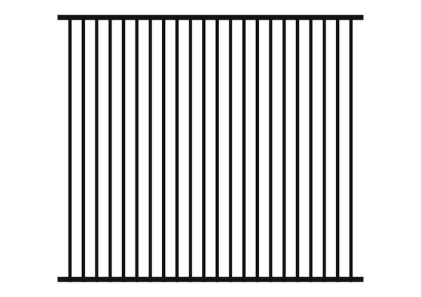 2100 x 2400 DETE - Flat Top Security Fence Panel