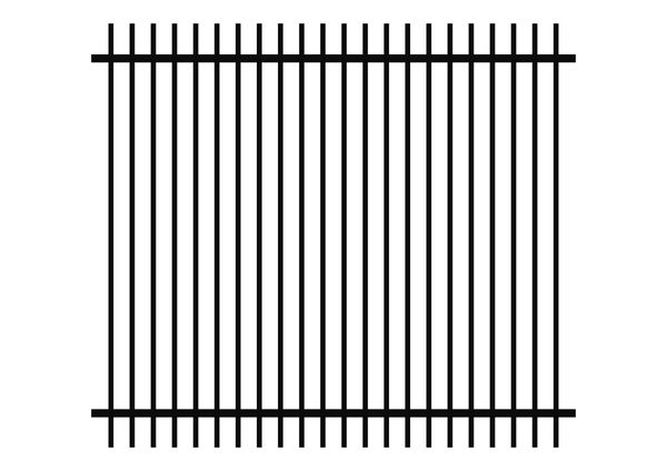 2100 x 2400 DETE - Rod Top Fence Panel