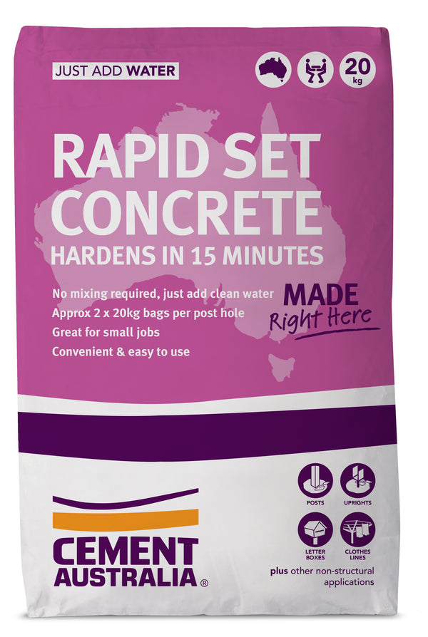 Cement Australia Rapid Set Concrete Mix - 20kg Bag