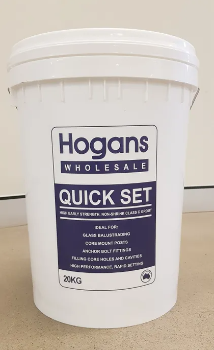 Hogans Quick Set HES Grout 20kg Bucket