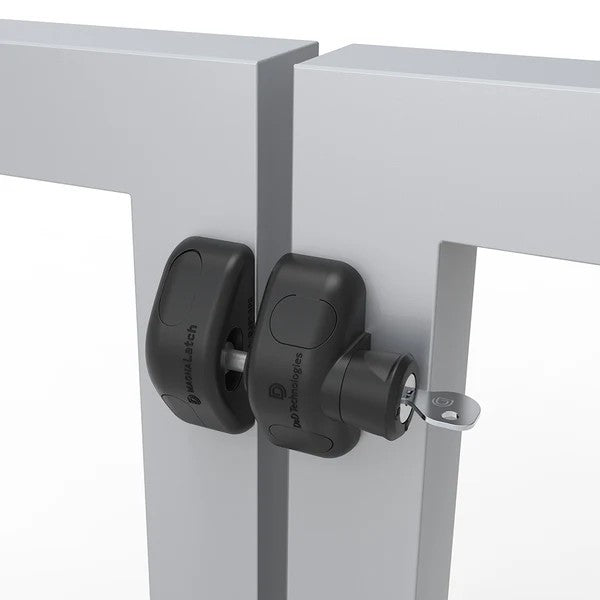D&D Magna Latch Side Pull W/ Lock - Black