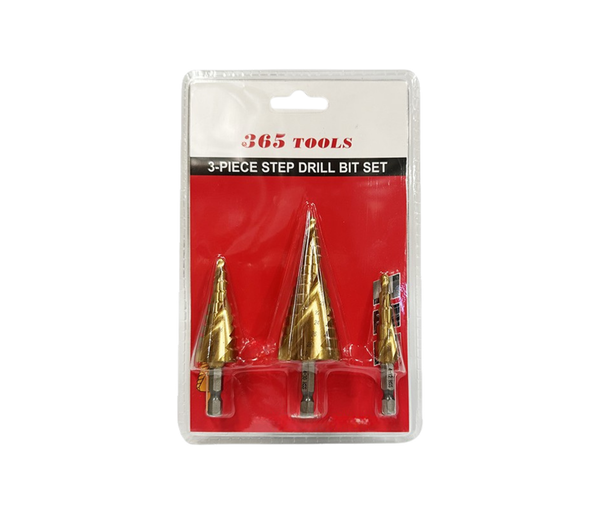 Step Drill Bit SET - 4 -12mm, 4-20mm & 4-32mm