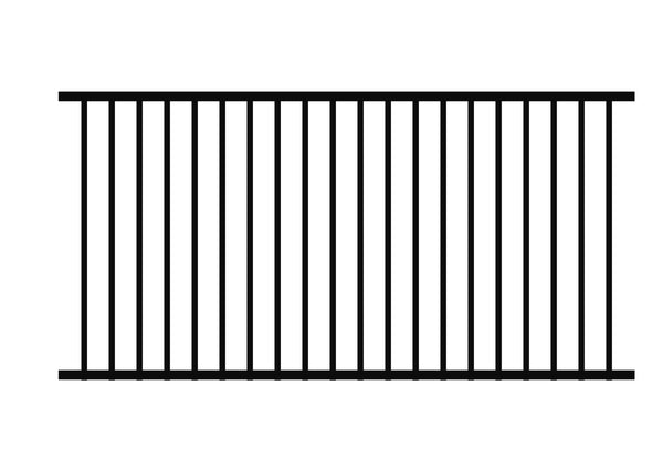 1200 x 2400 DETE - Flat Top Security Fence Panel