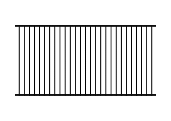 1200 x 2400 - Aluminium Flat Top Pool Fence Panel