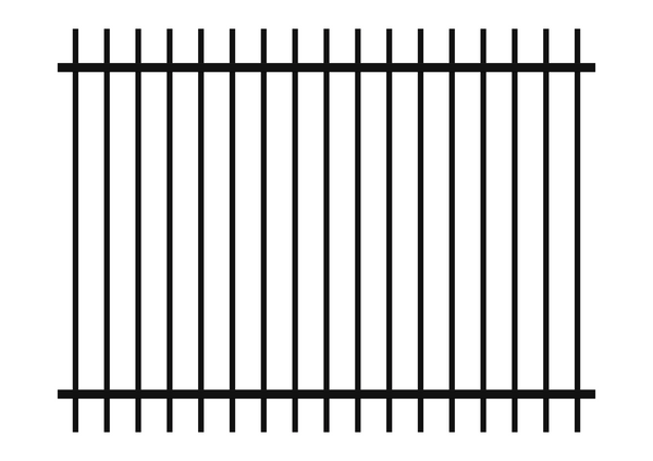 1800 x 2400 - LD Rod Top Fence Panel