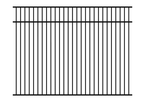 1800 x 2400 - Aluminium Flat Top Pool Fence Panel