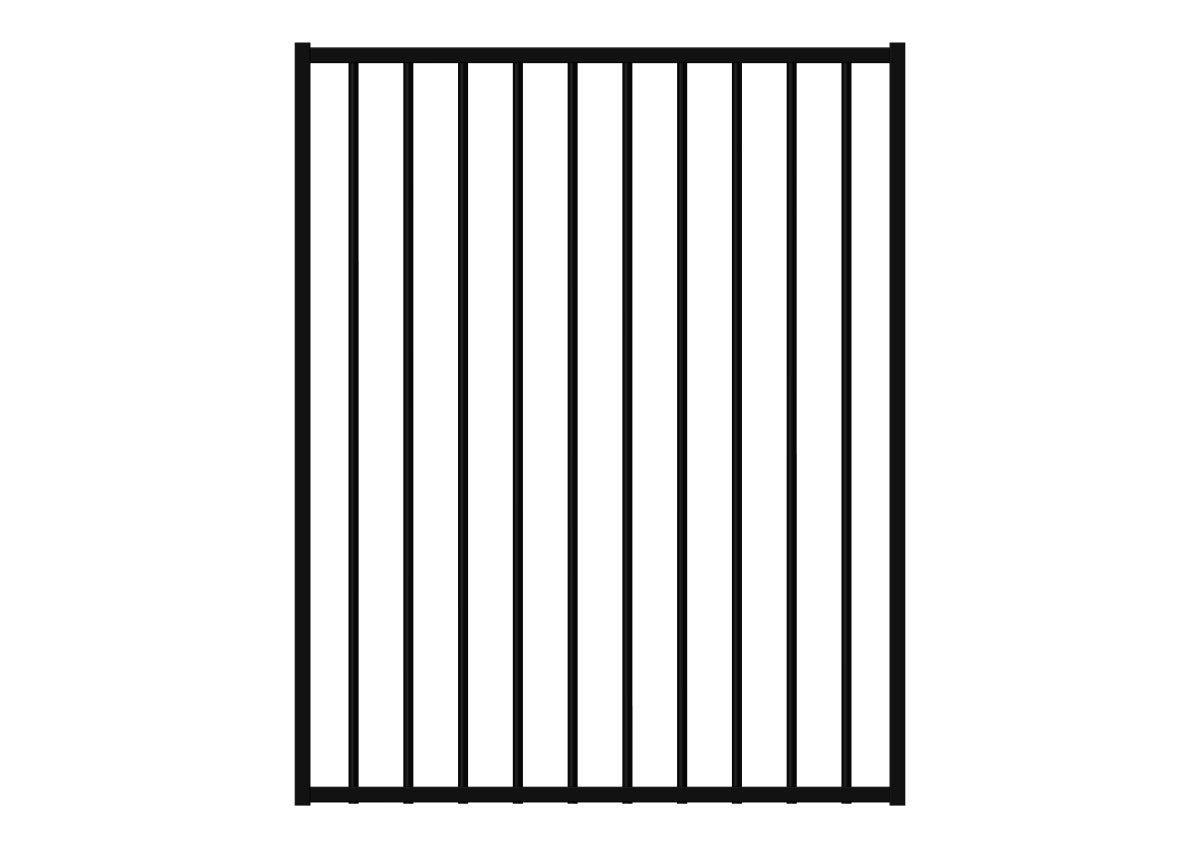 1200 x 970 - Aluminium Flat Top Pool Gate