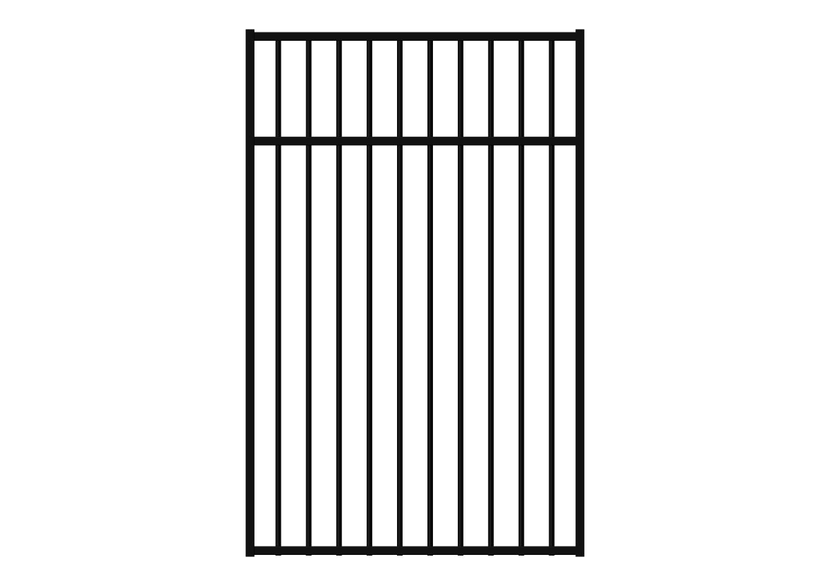1500 x 970 - Aluminium Flat Top Pool Gate
