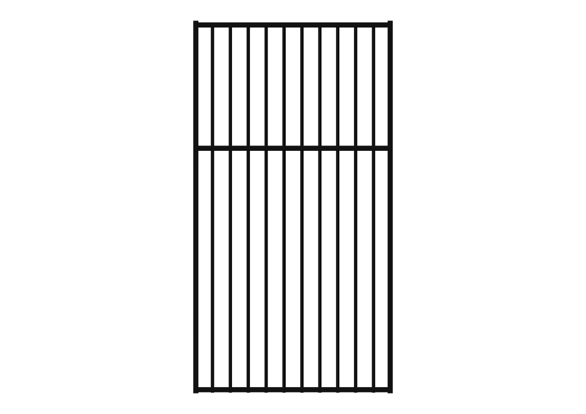 1800 x 970 - Aluminium Flat Top Pool Gate
