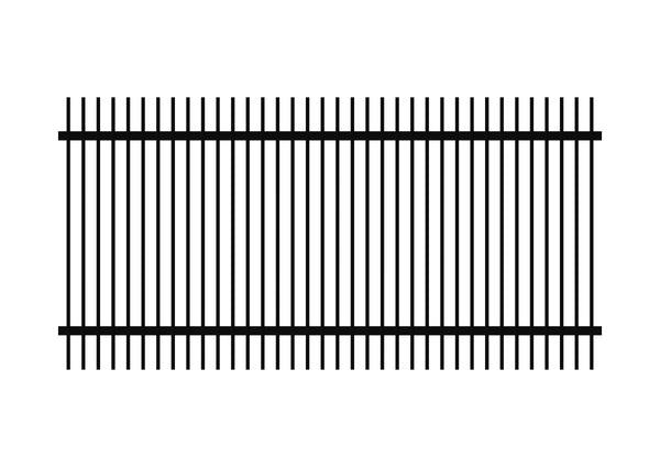 1200 x 2400 - Aluminium Blade Fence Panel (65 x 16)