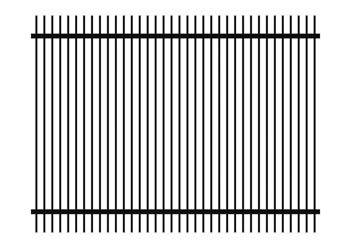 1800 x 2400 - Aluminium Blade Fence Panel (65 x 16)