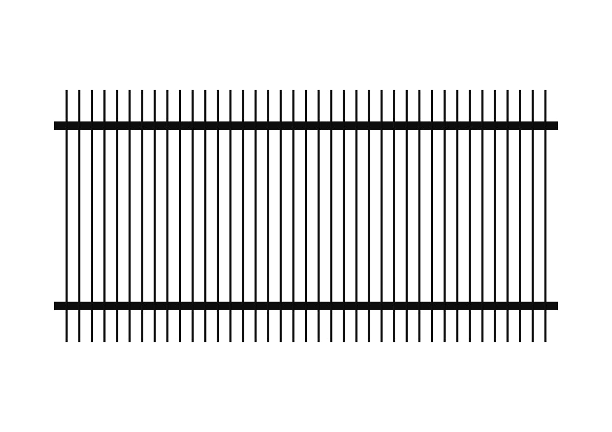 1200 x 2400 - Aluminium Blade Fence Panel (50 x 10)