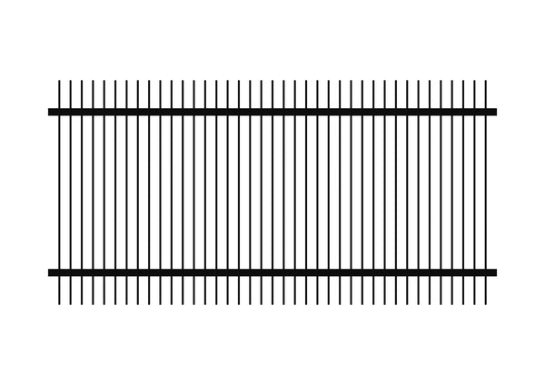 1200 x 2400 - Aluminium Blade Fence Panel (50 x 10)