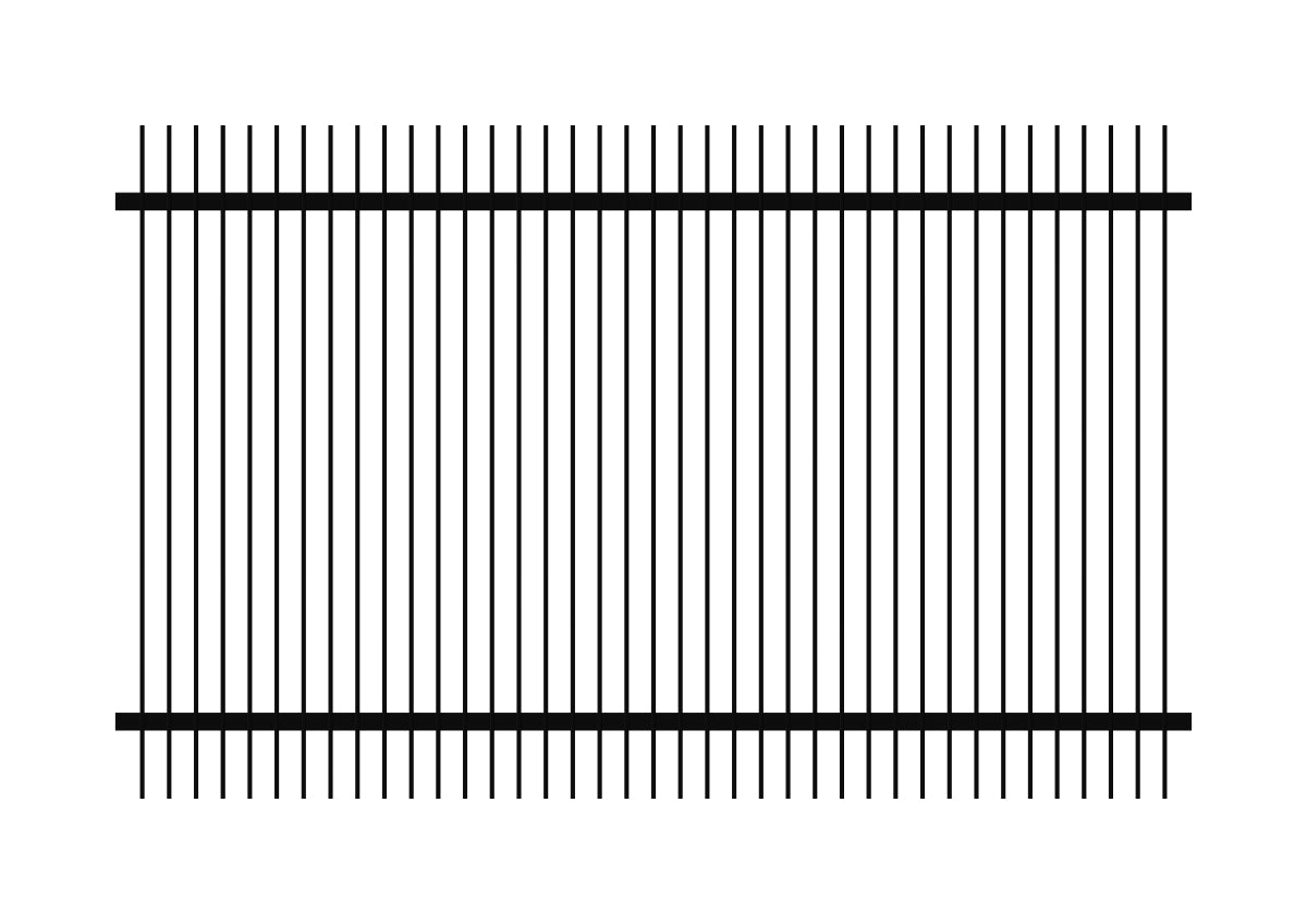1500 x 2400 - Aluminium Blade Fence Panel (50 x 10)