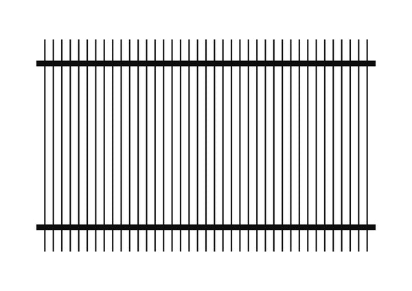 1500 x 2400 - Aluminium Blade Fence Panel (50 x 10)