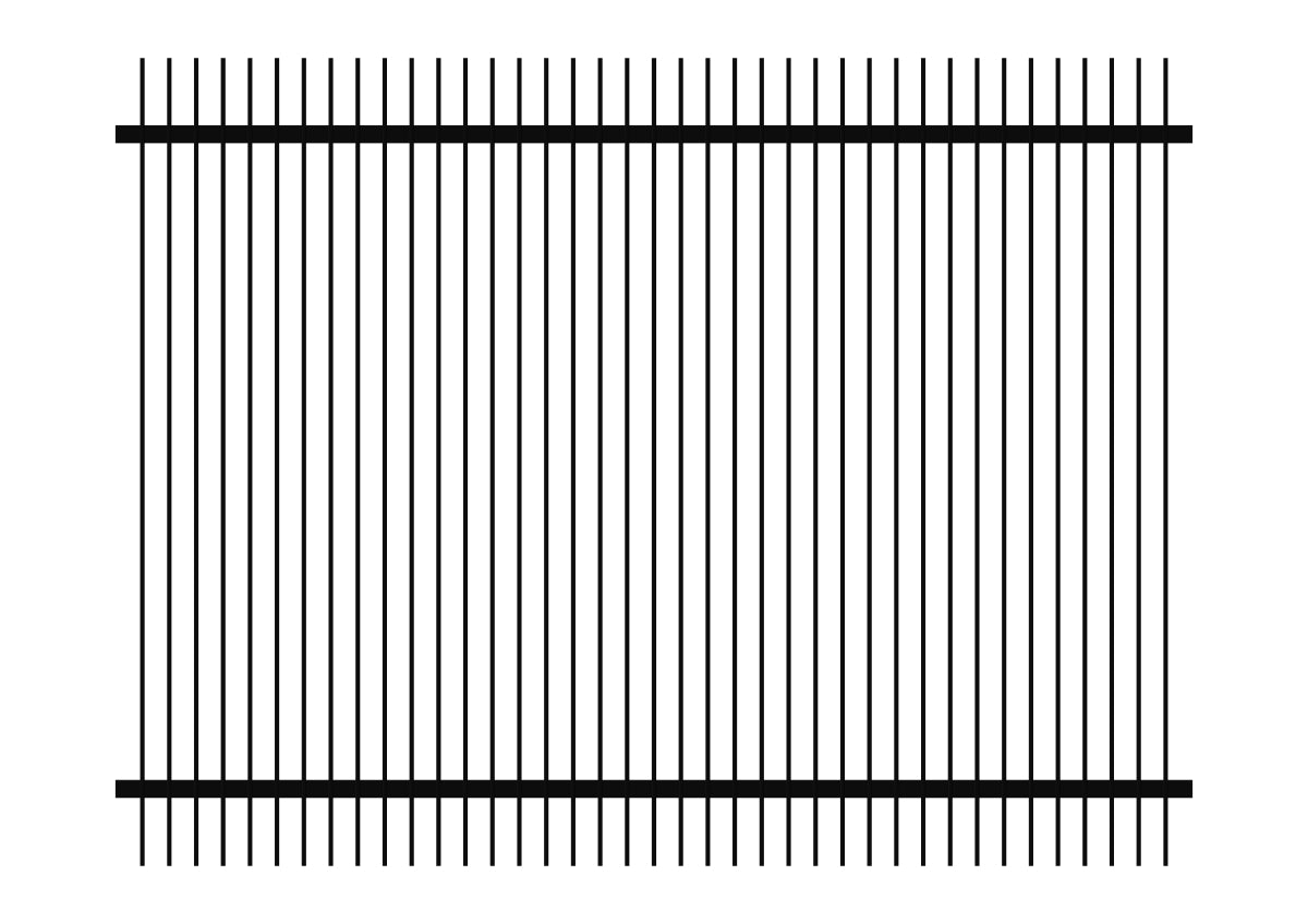 1800 x 2400 - Aluminium Blade Fence Panel (50 x 10)
