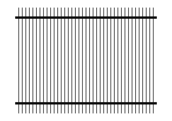 1800 x 2400 - Aluminium Blade Fence Panel (50 x 10)