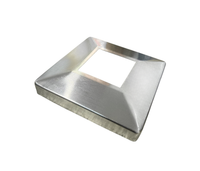 65 x 65mm - Aluminium Post Base Cover - Mill Finish