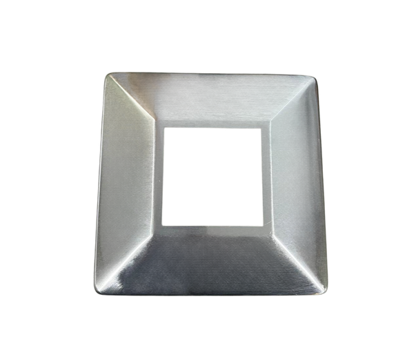 65 x 65mm - Aluminium Post Base Cover - Mill Finish
