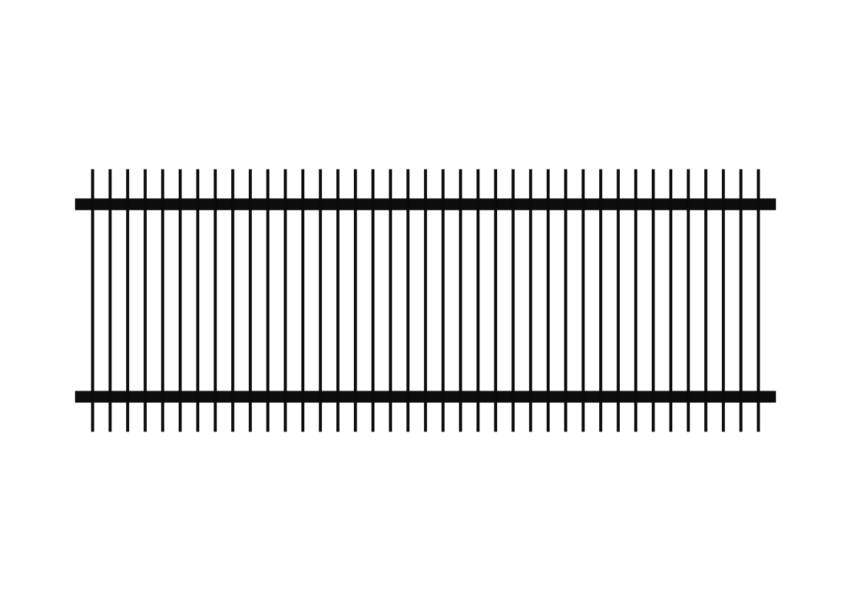 900 x 2400 - Aluminium Blade Fence Panel (50 x 10)