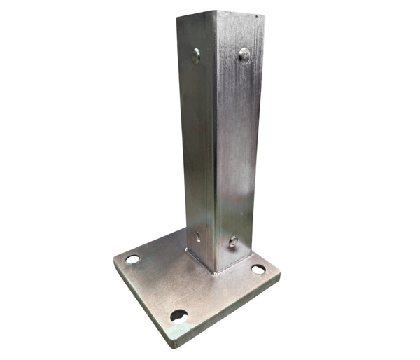 65 x 65mm - Gal Internal Flange Post Adapter (SIDE)