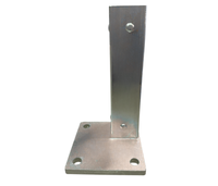 50 x 50mm - Gal Internal Flange Post Adapter (CORNER)