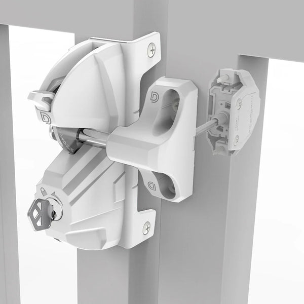 D&D Lokk Latch Deluxe S3 - Key Alike - White
